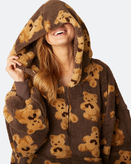 Sweat à capuche Dark Teddy HappyHoodie pour un confort optimal