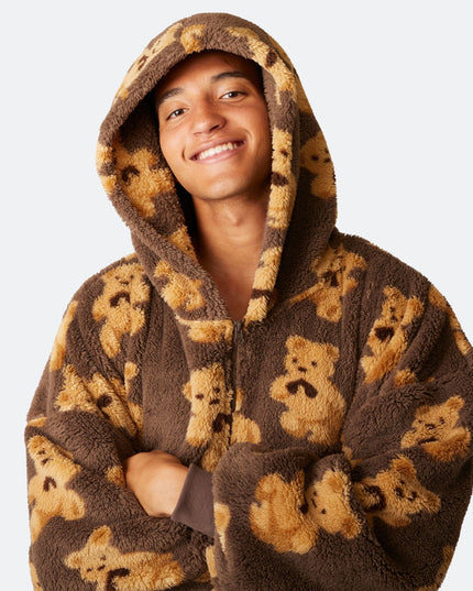 Sweat à capuche Dark Teddy HappyHoodie pour un confort optimal
