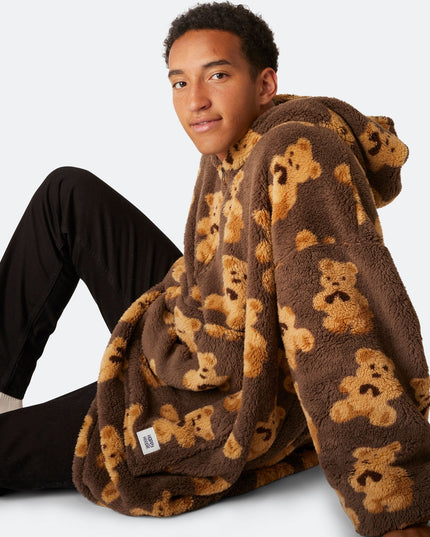 Sweat à capuche Dark Teddy HappyHoodie pour un confort optimal