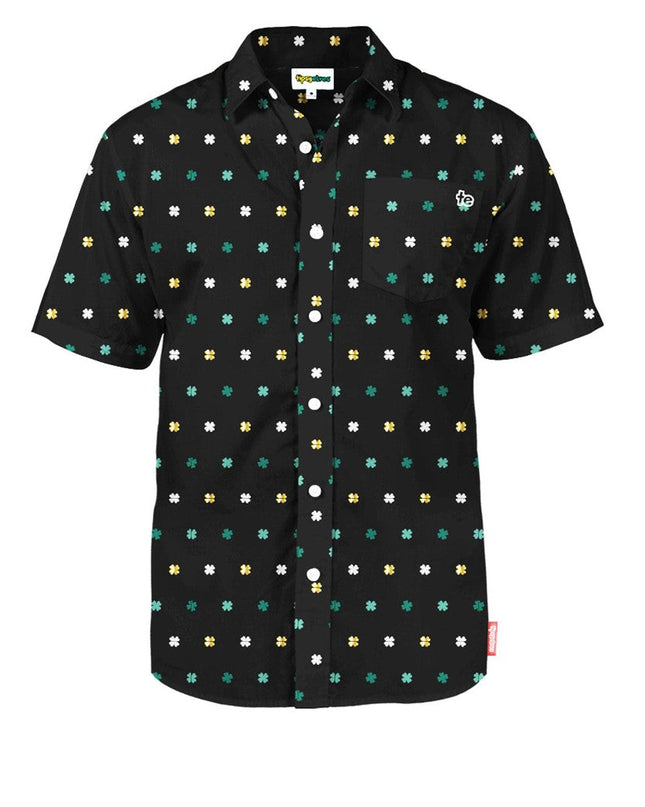 Men's Gold Foil Button Down Shirt