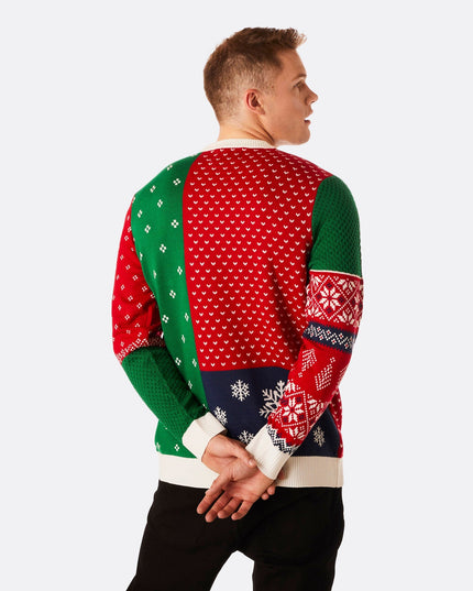 Pull de Noël rétro pour homme