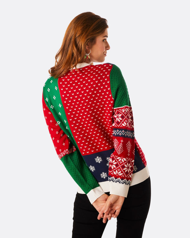 Pull de Noël rétro pour femme