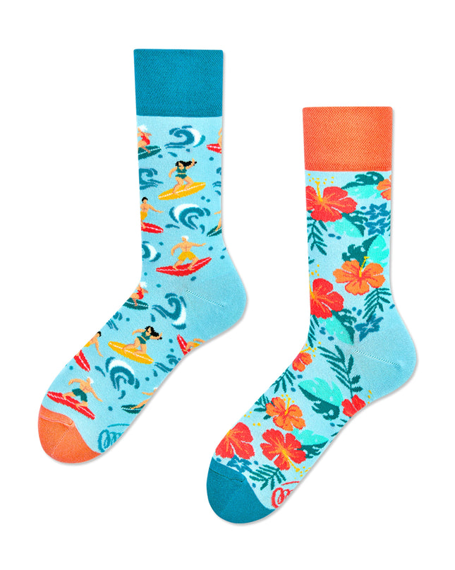 Many Mornings Zokni - Chaussettes amusantes Aloha Vibes pour tous