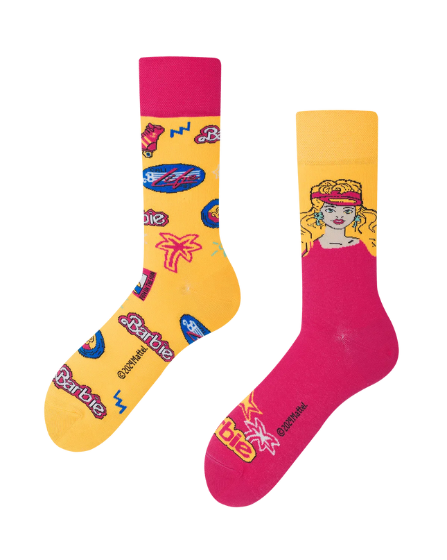 Chaussettes Many Mornings - Style Barbie années 90 | Mots-clés : Chaussettes de Noël