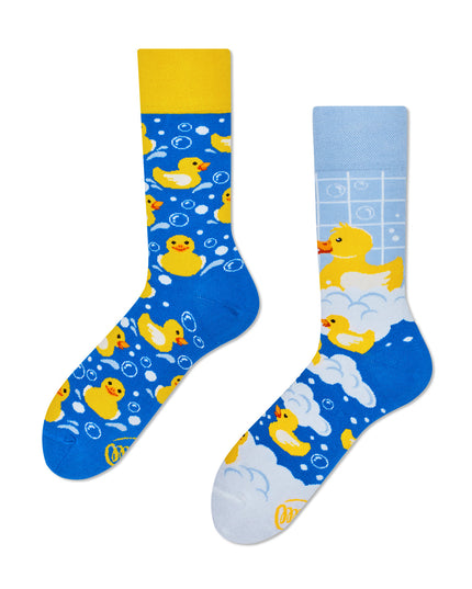 Many Mornings Zokni - Chaussettes amusantes « Canards de bain » pour enfants et adultes