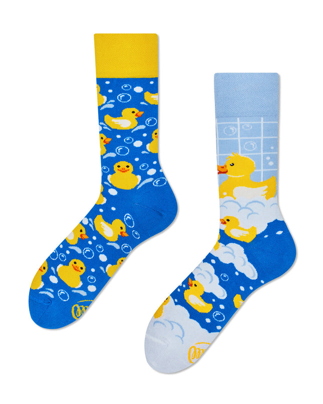 Many Mornings Zokni - Chaussettes amusantes « Canards de bain » pour enfants et adultes