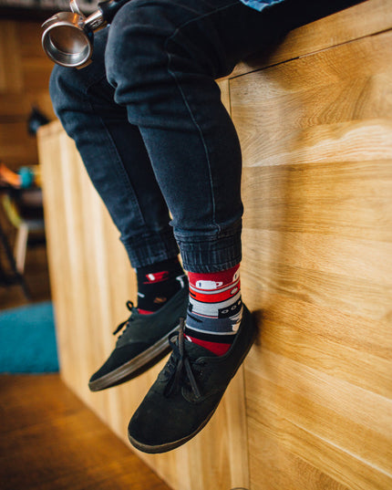 Collection de chaussettes fantaisie Many Mornings Zokni - Espresso foncé