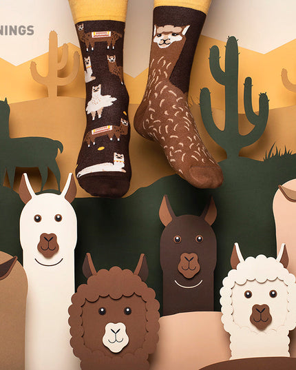 Collection de chaussettes amusantes en alpaga moelleux Many Mornings Zokni