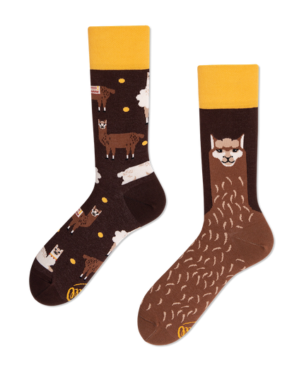 Collection de chaussettes amusantes en alpaga moelleux Many Mornings Zokni