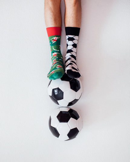 Many Mornings Zokni - Chaussettes amusantes pour les fans de football