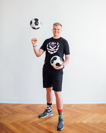 Many Mornings Zokni - Chaussettes amusantes pour les fans de football