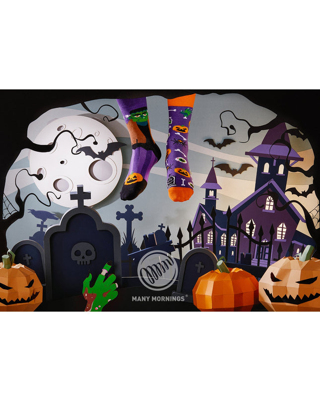 Many Mornings Zokni - Chaussettes Frankenfeet amusantes pour Halloween, pour tous