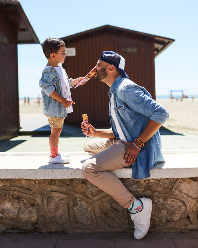 Many Mornings Zokni - Chaussettes amusantes Frutti di Mare pour tous
