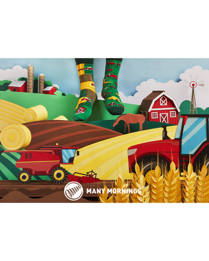 Zokni Many Mornings - Chaussettes amusantes pour tous les âges, parfaites pour les récoltes !