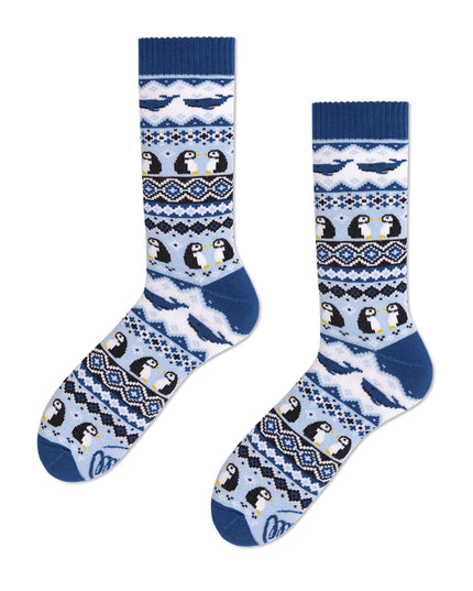Collection de chaussettes amusantes Zokni - Pingouin des glaces Many Mornings