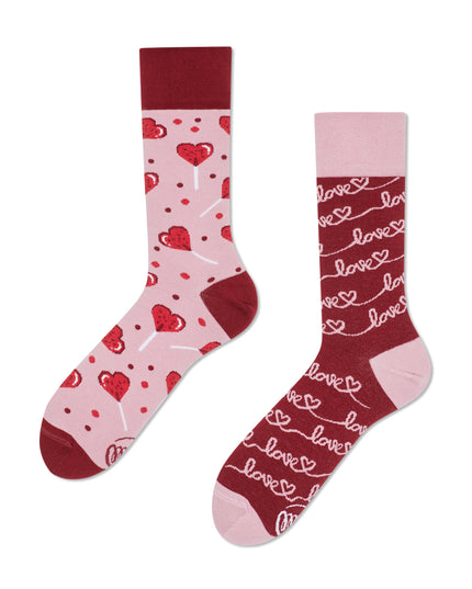 Many Mornings Zokni - Chaussettes amusantes Love Story pour tous