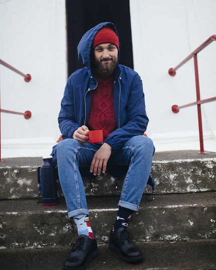 Many Mornings Zokni - Chaussettes amusantes phare nordique pour tous les âges