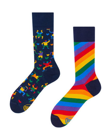 Many Mornings Zokni - Chaussettes amusantes Over The Rainbow pour tous les âges