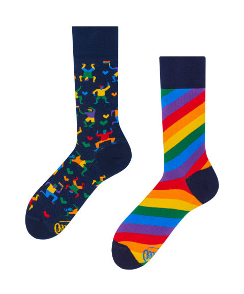 Many Mornings Zokni - Chaussettes amusantes Over The Rainbow pour tous les âges