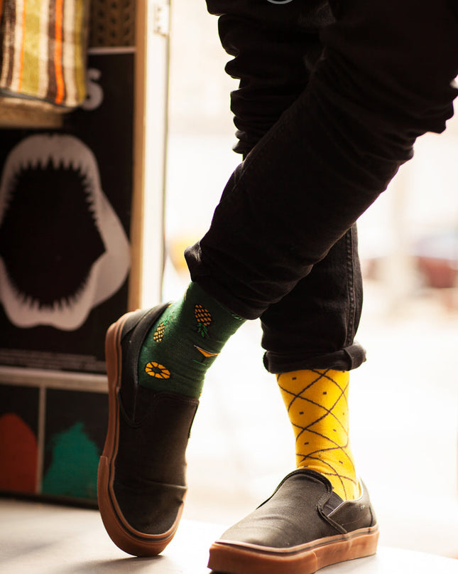 Collection de chaussettes amusantes Zokni - Ananas