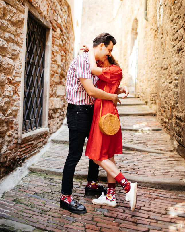 Collection de chaussettes amusantes Many Mornings Zokni - Pizza Italiana