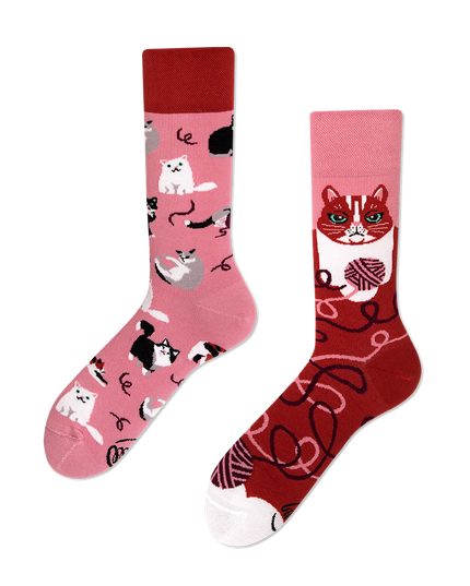 Collection de chaussettes amusantes Many Mornings Zokni - Chat joueur