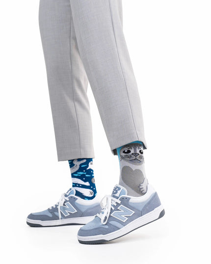 Chaussettes Many Mornings - Modèle « Sauvons les phoques »
