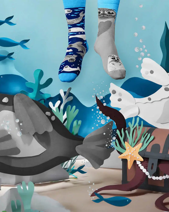 Chaussettes Many Mornings - Modèle « Sauvons les phoques »