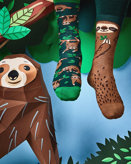 Many Mornings Zokni - Chaussettes amusantes sur le thème de la vie des paresseux pour tous les âges