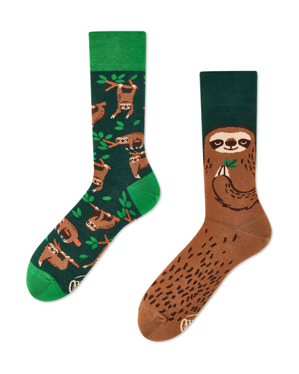 Many Mornings Zokni - Chaussettes amusantes sur le thème de la vie des paresseux pour tous les âges