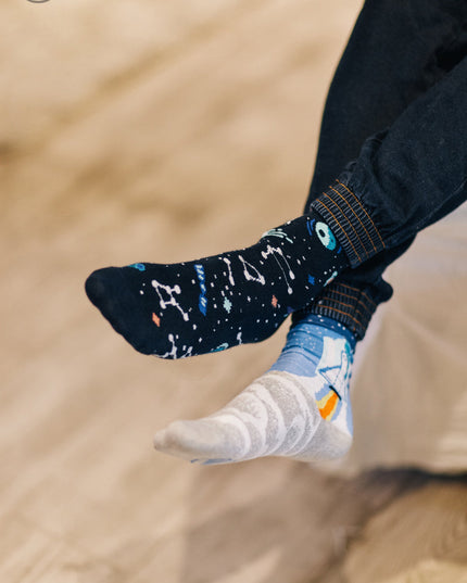 Collection de chaussettes Zokni Many Mornings - Voyage spatial amusant