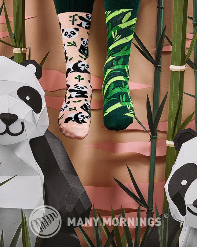 Many Mornings Zokni - Chaussettes amusantes Sweet Panda pour tous