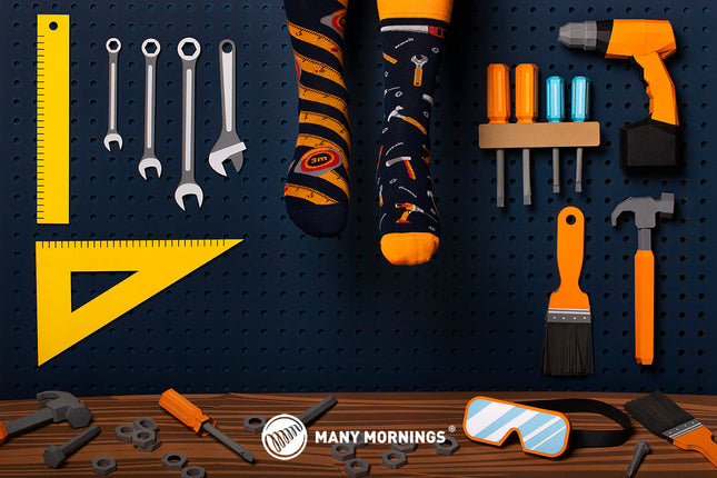 Many Mornings Zokni - La collection de chaussettes amusantes pour bricoleurs