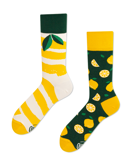 Many Mornings Zokni - Collection de chaussettes amusantes Lemons