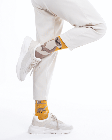 Many Mornings Zokni - Collection de chaussettes de Noël amusantes suricates