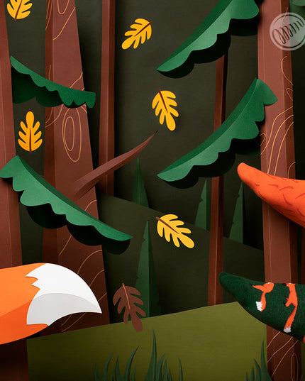 Many Mornings Zokni - Collection de chaussettes amusantes Renard roux