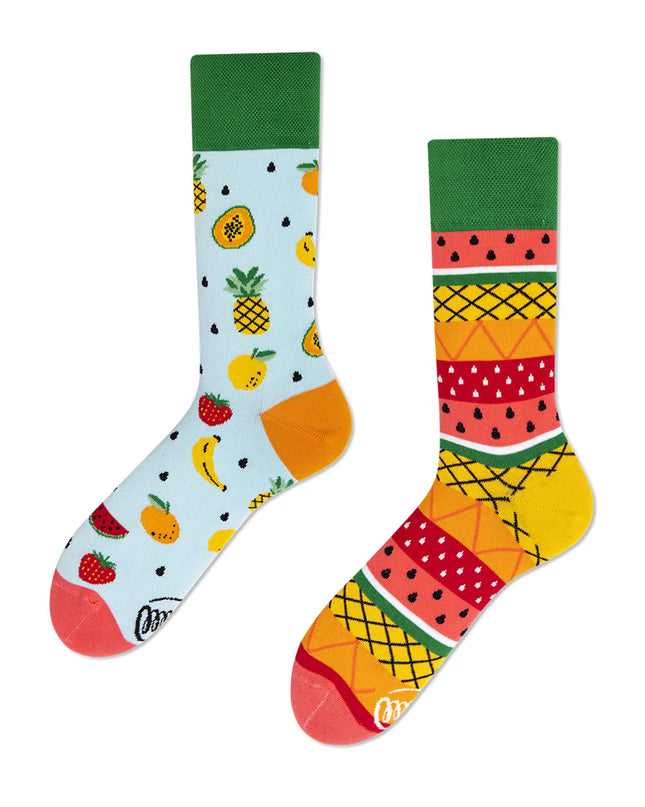 Many Mornings Zokni - Chaussettes amusantes Tutti Frutti pour tous