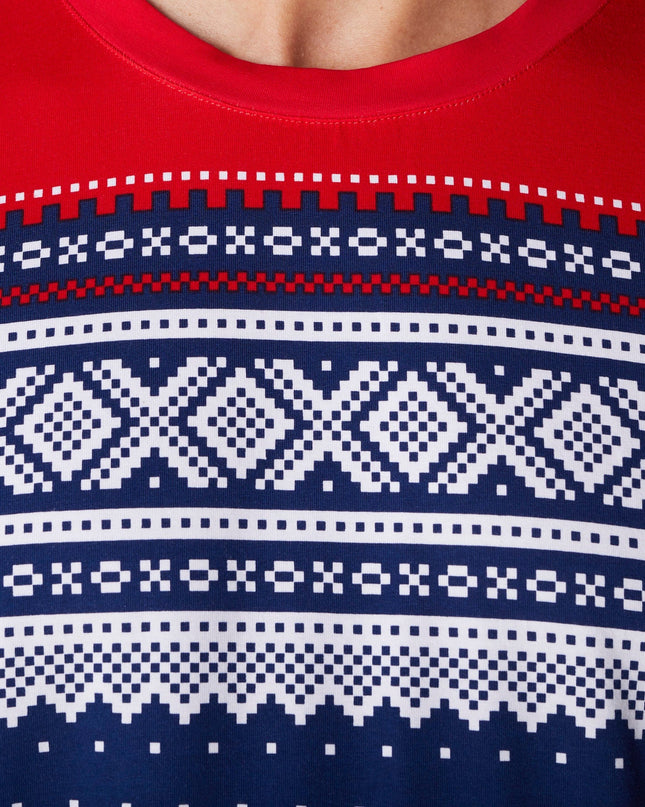 Marius Blå Pysj Herre - Pyjama de Noël pour homme pour plus de confort