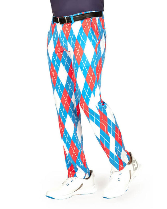 Men's American Argyle Disc Golf Pants