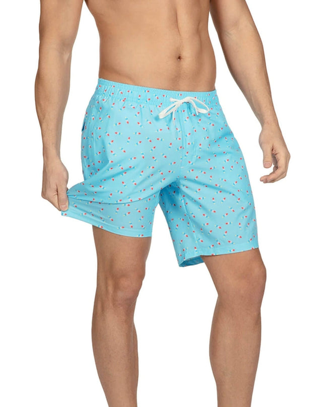 Patriotic Pops Stretch Swim Trunks - 7.5" Inseam