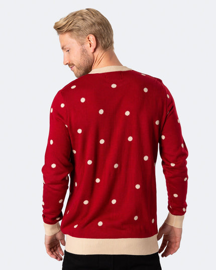 Pull de Noël lumineux Prosecco pour homme