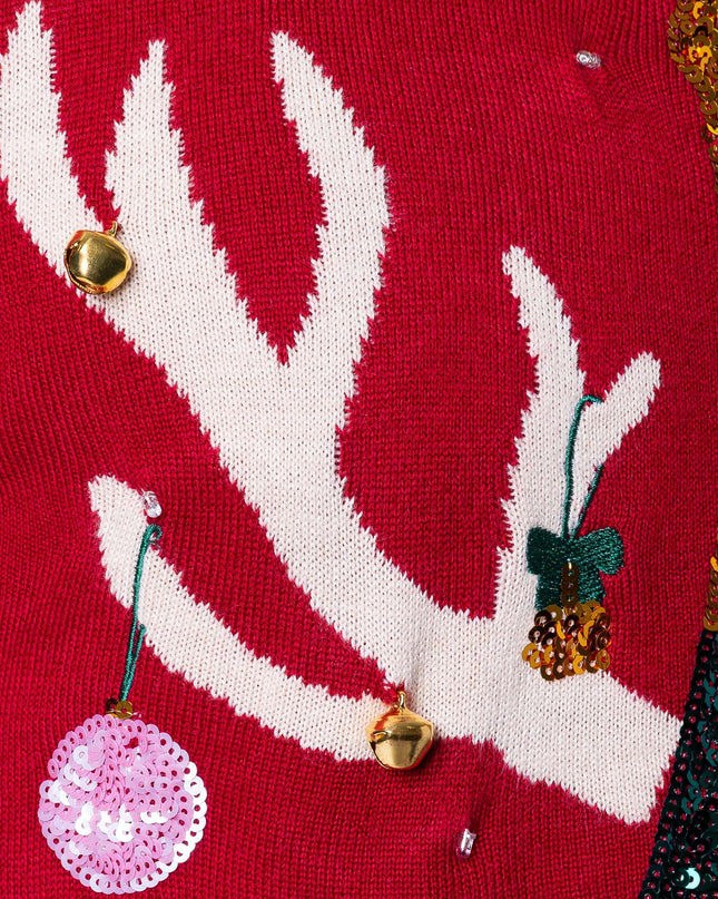 Pull de Noël lumineux Prosecco pour homme