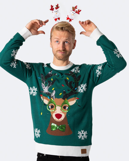 Pull de Noël Rudolf pour homme