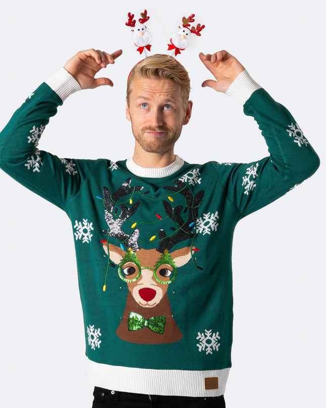 Pull de Noël Rudolf pour homme