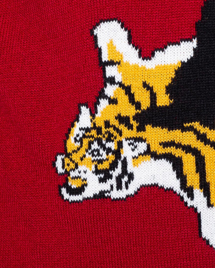 Pull de Noël rouge pour homme, 90e anniversaire