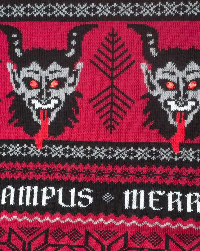 Pull de Noël moche pour adulte avec Krampus