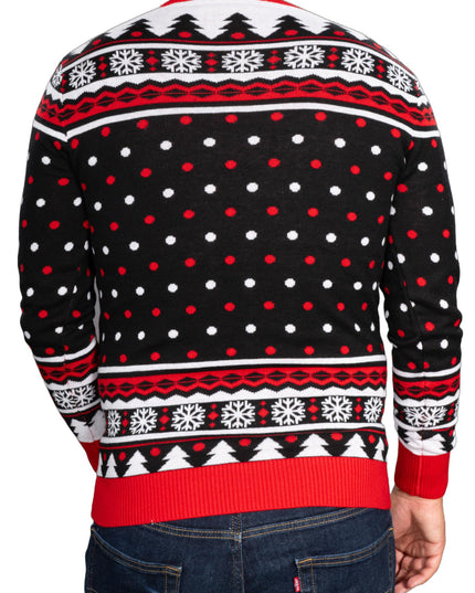 Pull moche à manches longues de boxeur drôle pour Noël