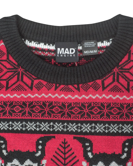 Pull de Noël moche pour femme, motif Krampus.