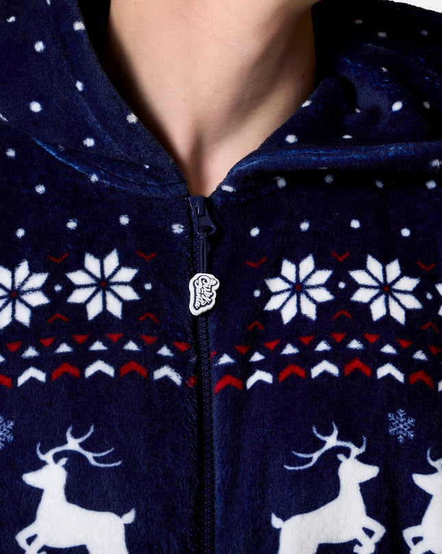 Combinaison de Noël bleue pour homme