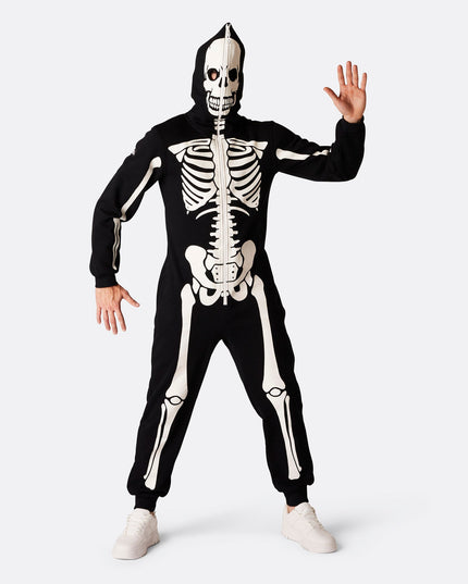 Combinaison squelette homme pour Halloween